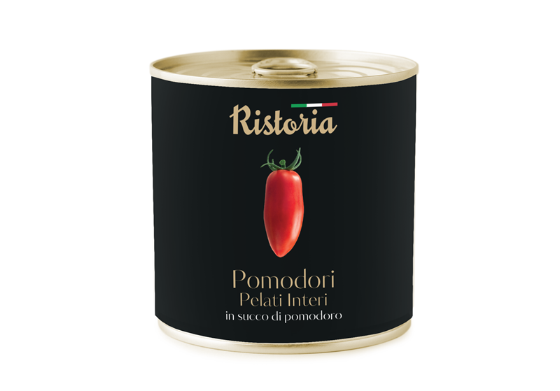 Pomodori Pelati Interi in succo di pomodoro marki Ristoria