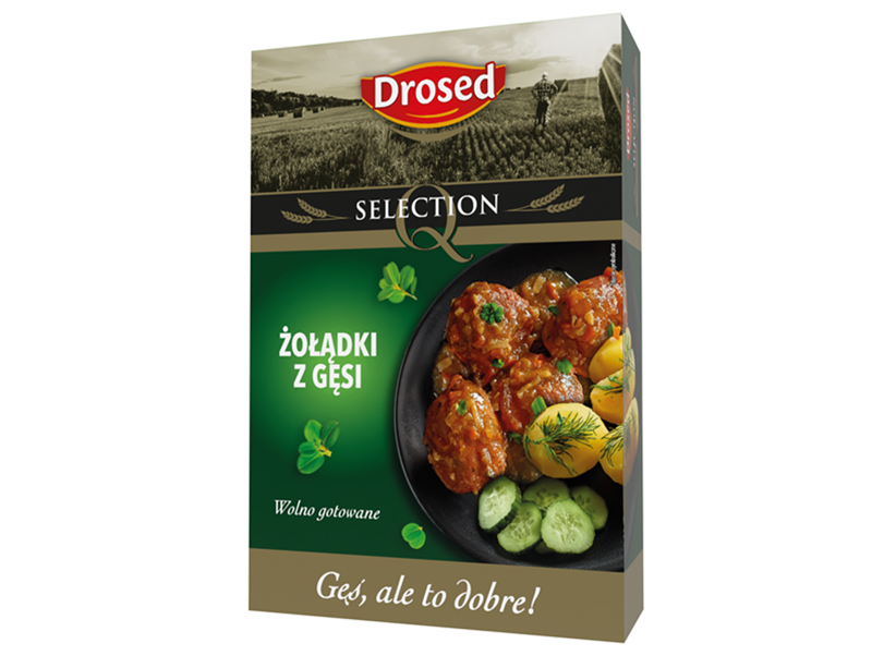 Żołądki z gęsi wolno gotowane